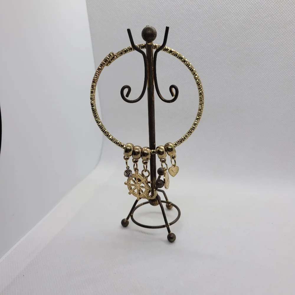 Nautical gold tone Charm Bracelet - Picture 3 of 6